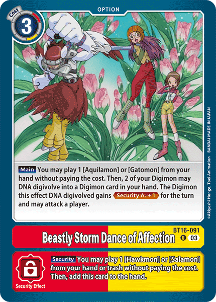 Beastly Storm Dance of Affection (BT16-091) Uncommon