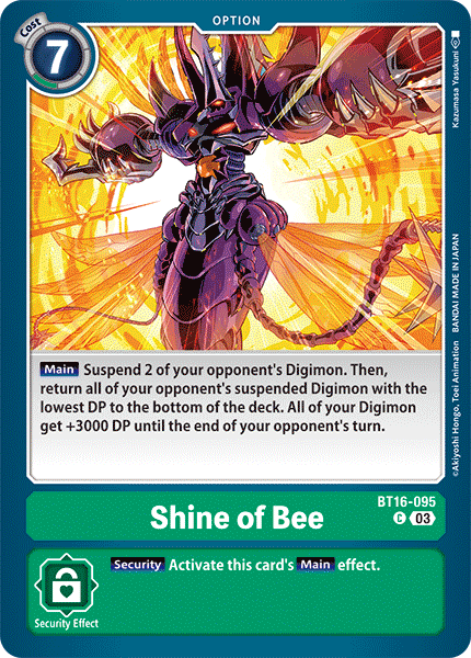 Shine of Bee (BT16-095) Common