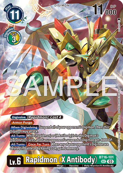 Rapidmon (X Antibody) (BT16-101) Billion Bullet [LM06]