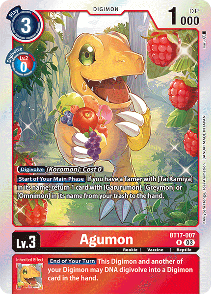 Agumon (BT17-007) Rare