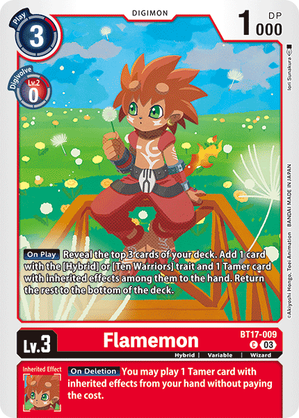 Flamemon (BT17-009) Common