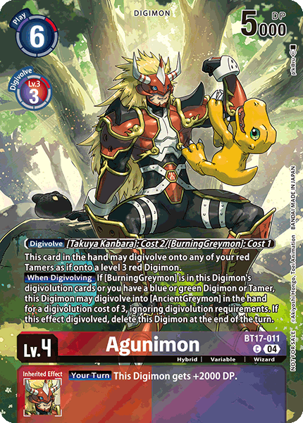 Agunimon (BT17-011) Box Topper