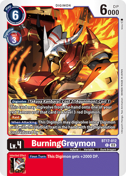 BurningGreymon (BT17-012) Common