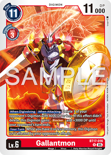 Gallantmon (BT17-016) Digimon Generation [AD01]