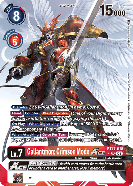 Gallantmon: Crimson Mode ACE (BT17-018) Alternative Art