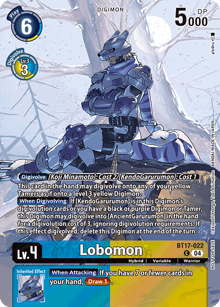 Lobomon (BT17-022) Box Topper