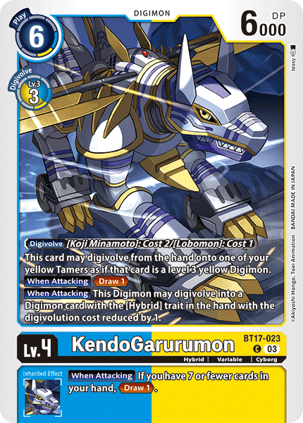 KendoGarurumon (BT17-023) Common