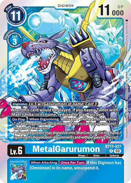 MetalGarurumon (BT17-027) Rare