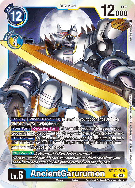 AncientGarurumon (BT17-028) Super Rare