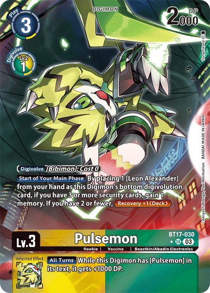 Pulsemon (BT17-030) Alternative Art