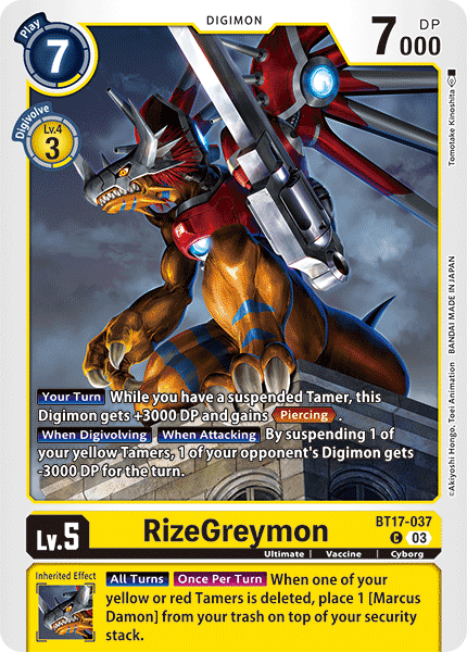 RizeGreymon (BT17-037) Common