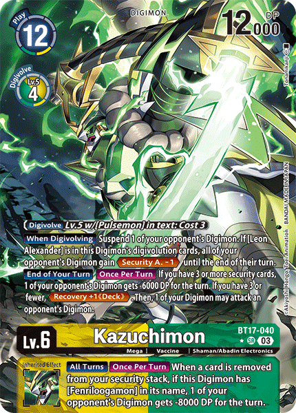 Kazuchimon (BT17-040) Alternative Art