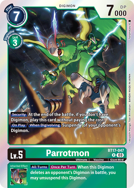 Parrotmon (BT17-047) Rare