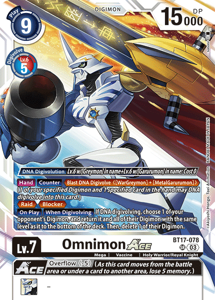 Omnimon ACE (BT17-078) Super Rare