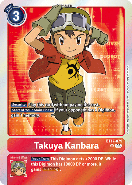 Takuya Kanbara (BT17-079) Rare