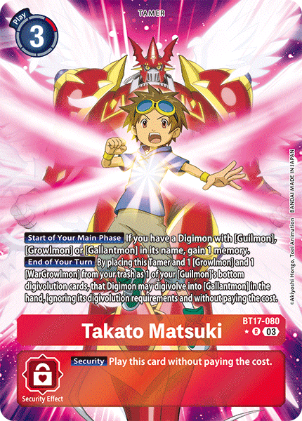 Takato Matsuki (BT17-080) Alternative Art