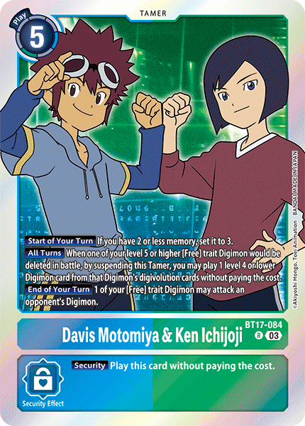 Davis Motomiya & Ken Ichijoji (BT17-084) Rare