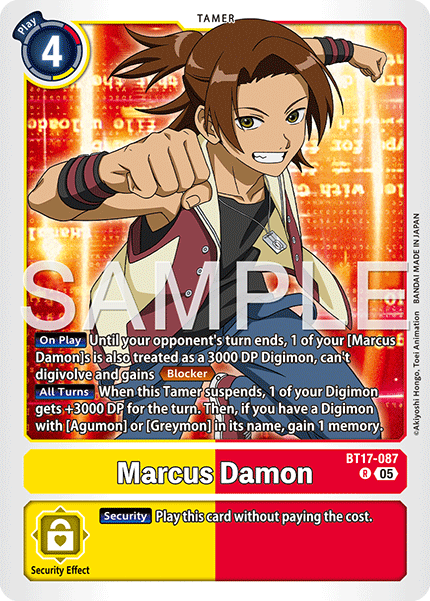 Marcus Damon (BT17-087) Digimon Generation [AD01]