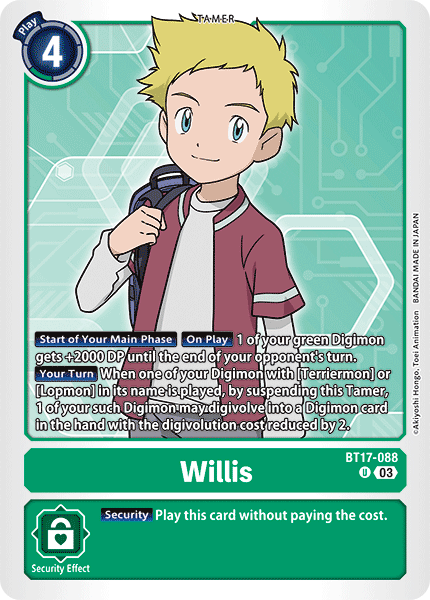 Willis (BT17-088) Uncommon