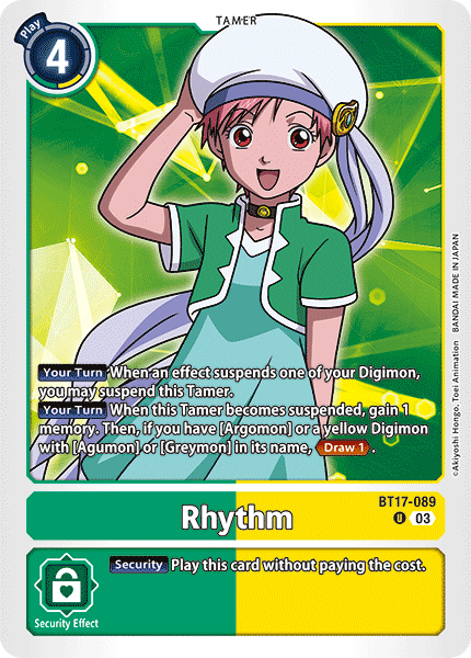 Rhythm (BT17-089) Uncommon