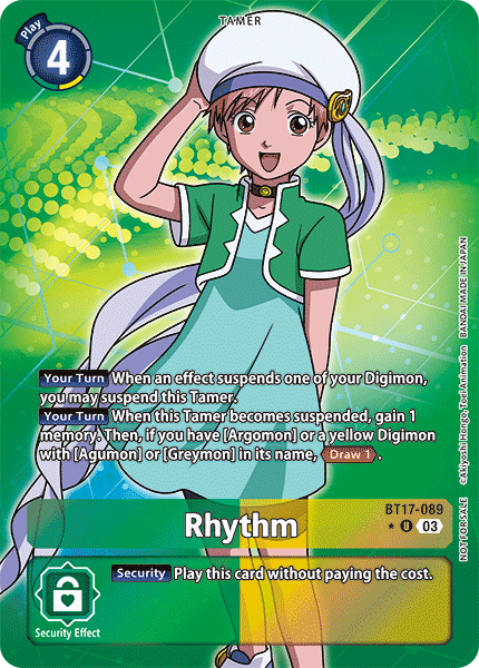 Rhythm (BT17-089) Box Topper