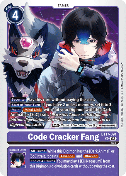 Cracker Fang (BT17-091) Uncommon