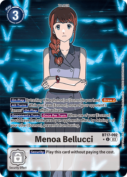 Menoa Bellucci (BT17-092) Box Topper