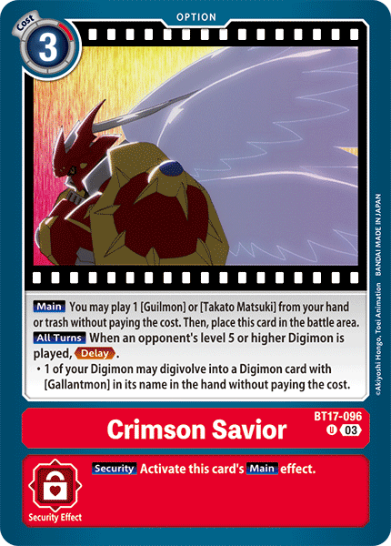 Crimson Savior (BT17-096) Uncommon