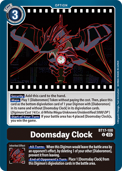 Doomsday Clock (BT17-100) Uncommon