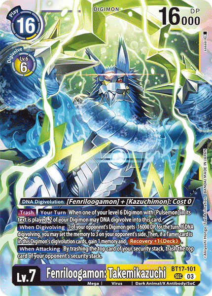 Fenriloogamon: Takemikazuchi (BT17-101) Secret Rare