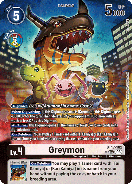 Greymon (BT17-102) Alternative Art