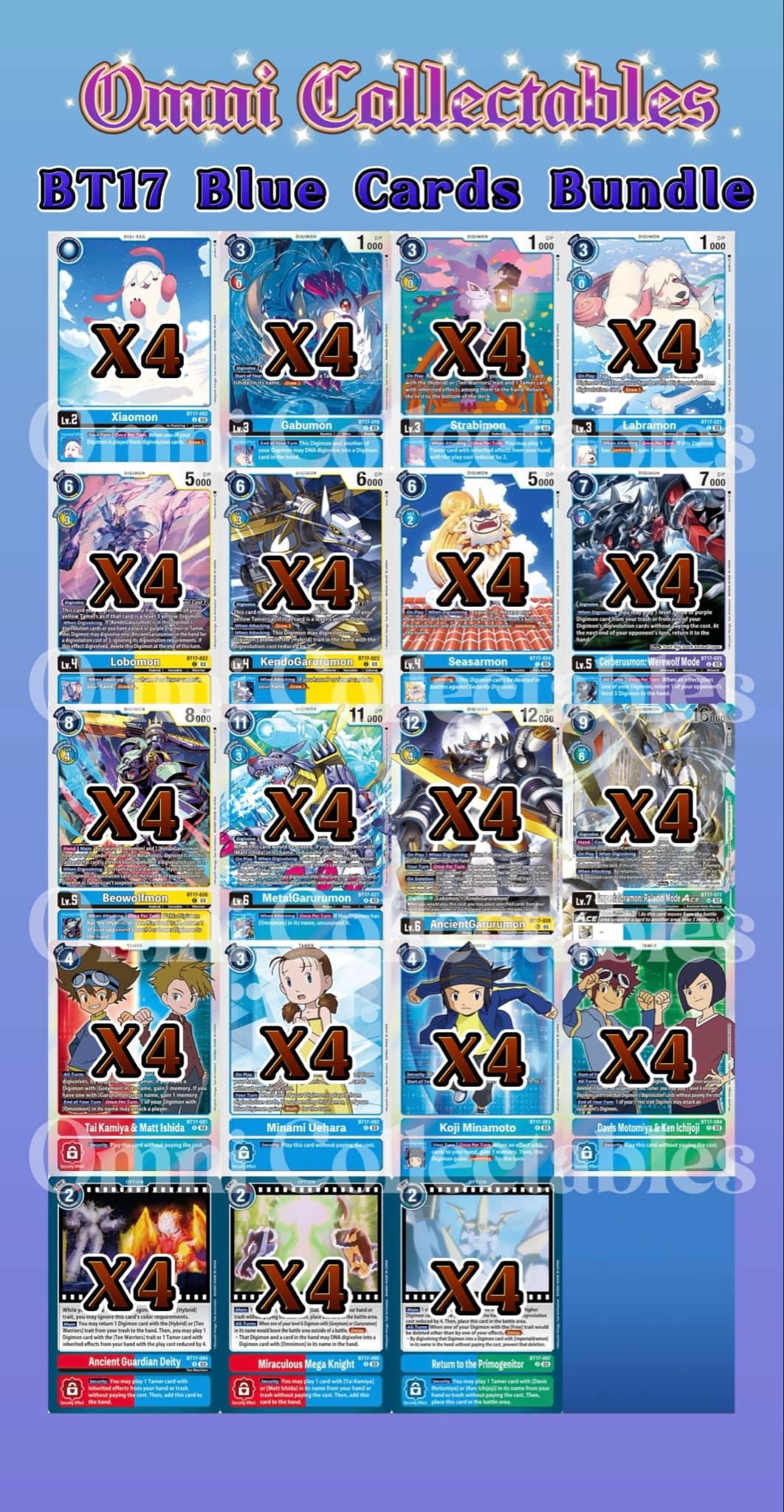 BT17 Blue Colour Bundle