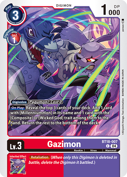 Gazimon (BT18-007) Common