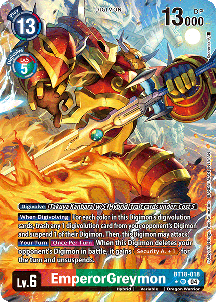 EmperorGreymon (BT18-018) Alternative Art