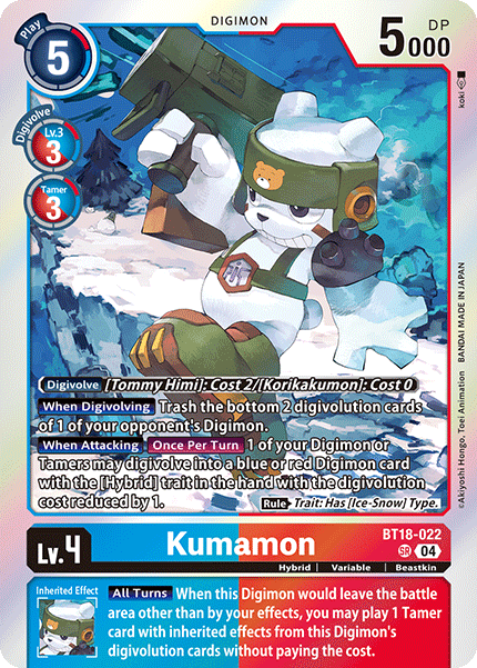 Kumamon (BT18-022) Super Rare