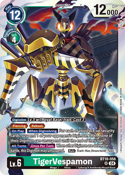 TigerVespamon (BT18-056) Super Rare