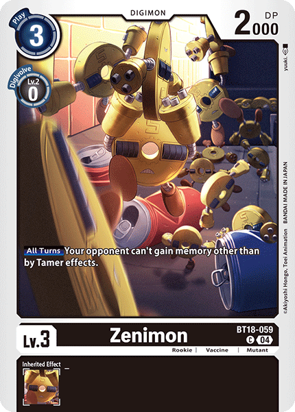 Zenimon (BT18-059) Common