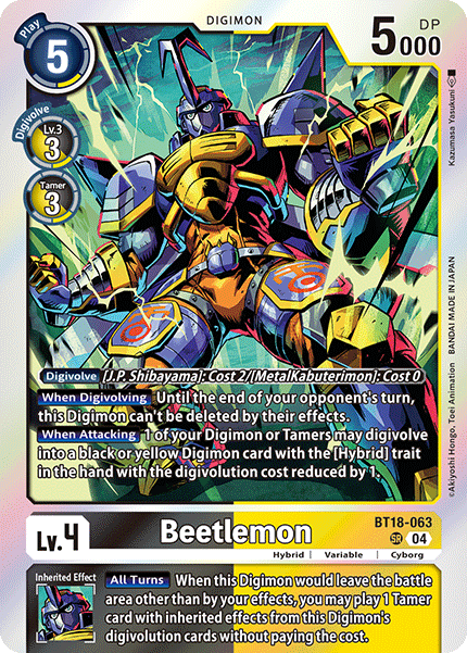 Beetlemon (BT18-063) Super Rare