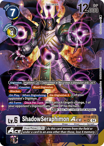 ShadowSeraphimon ACE (BT18-071) Alternative Art