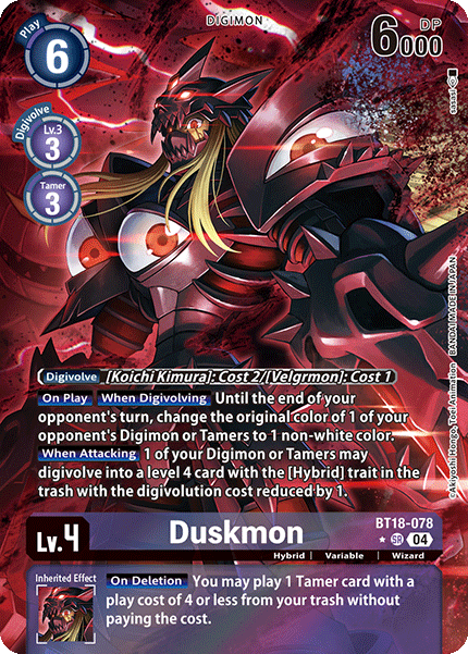 Duskmon (BT18-078) Alternative Art