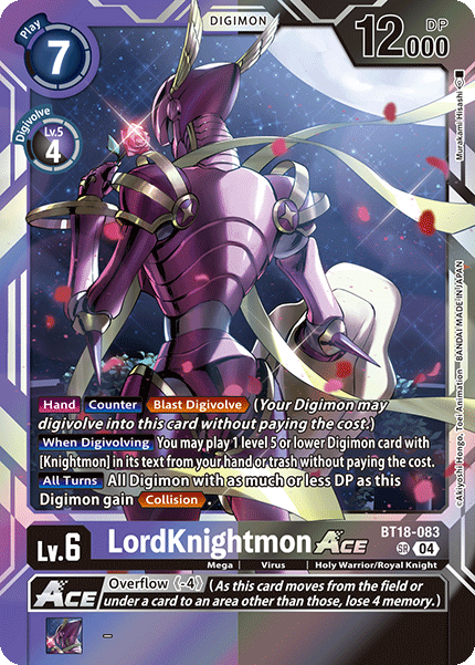 LordKnightmon ACE (BT18-083) Super Rare