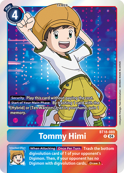 Tommy Himi (BT18-089) Rare