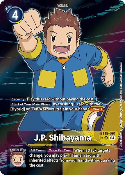 J.P. Shibayama (BT18-091) Box Topper