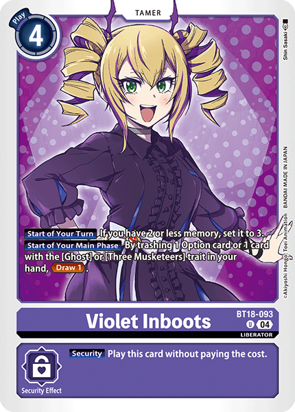 Violet Inboots (BT18-093) Uncommon