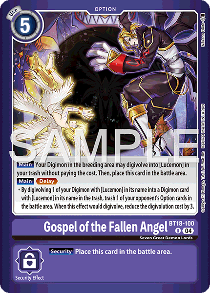 Gospel of the Fallen Angel (BT18-100) Billion Bullet [LM06]
