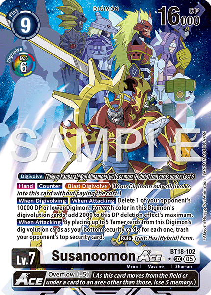 Susanoomon ACE (BT18-102) Digimon Generation [AD01]