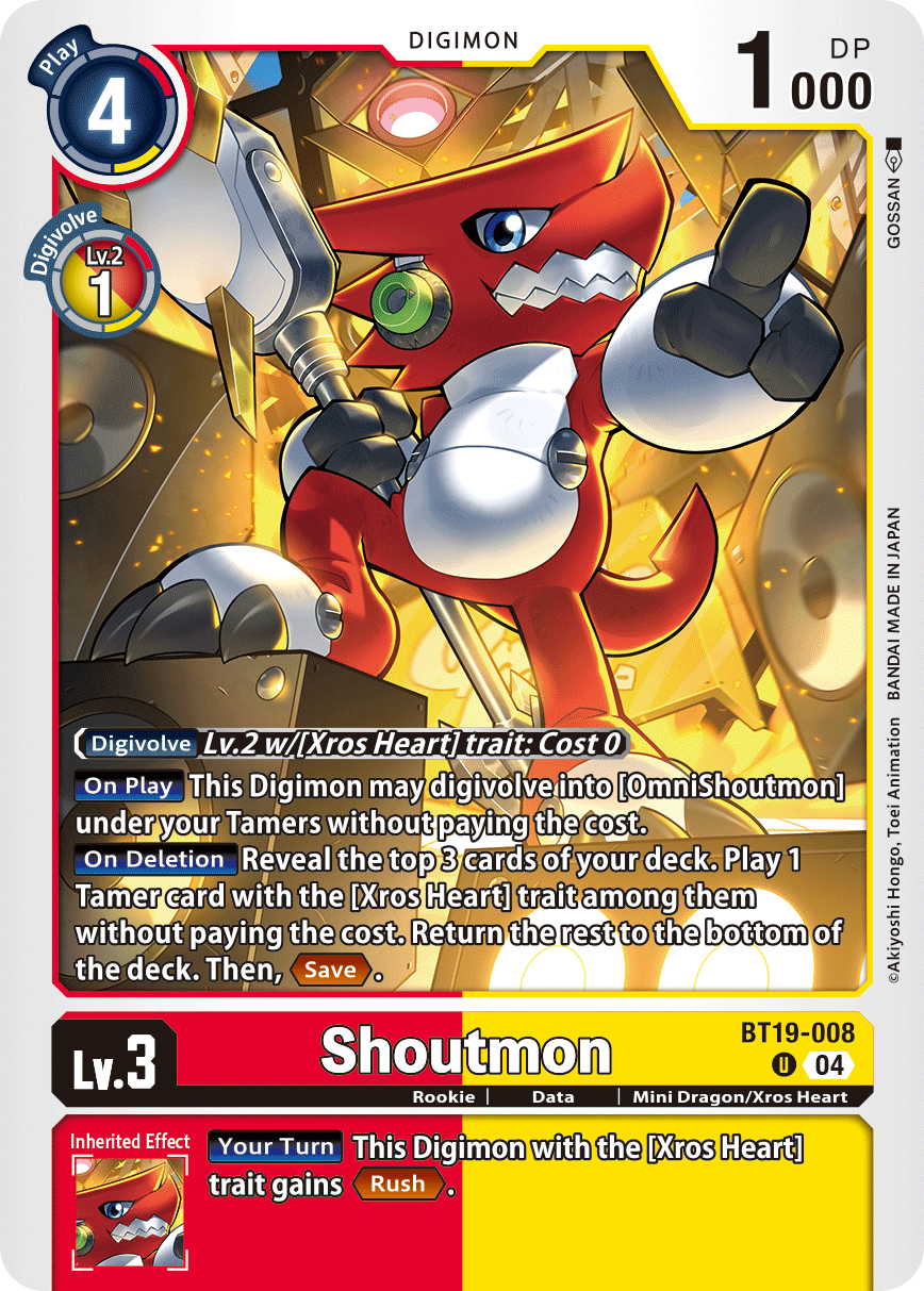 Shoutmon (BT19-008) Uncommon