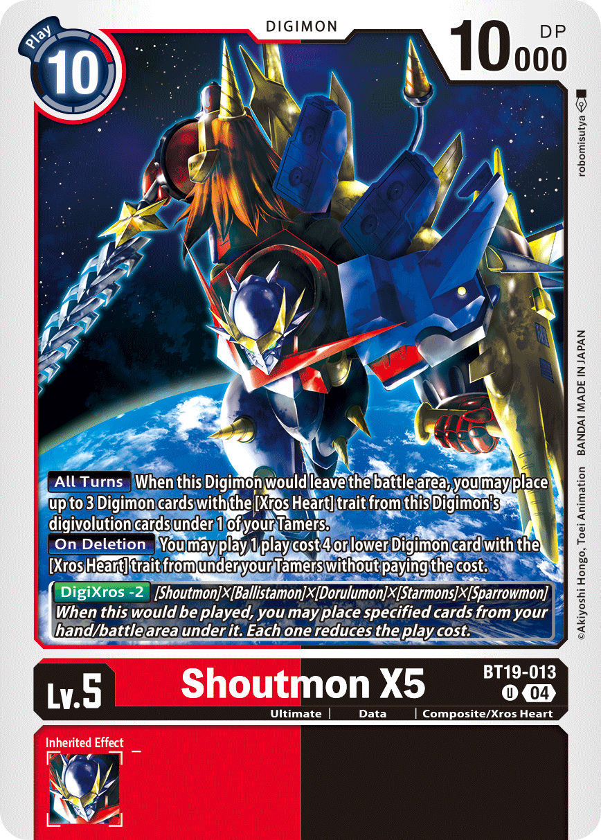 Shoutmon X5 (BT19-013) Uncommon