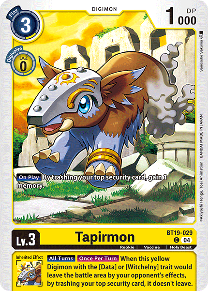 Tapirmon (BT19-029) Common