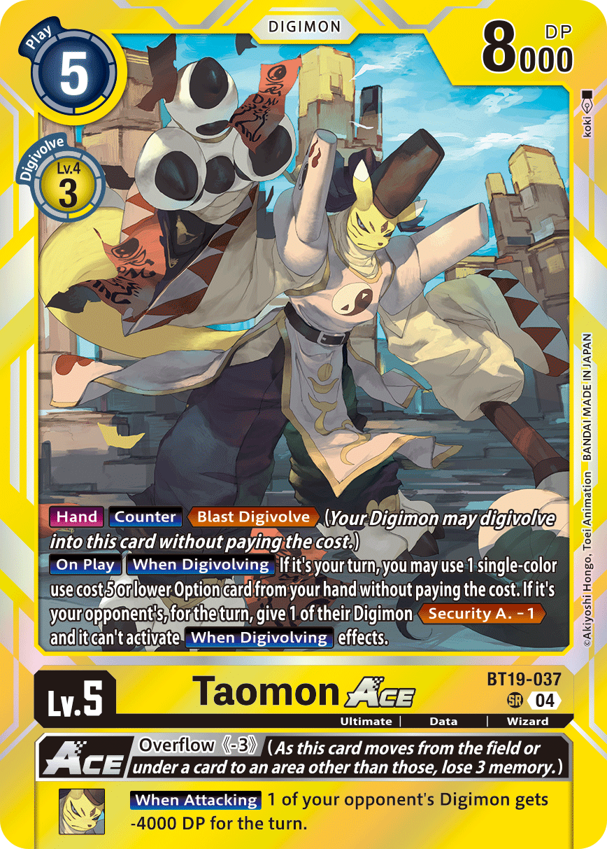 Taomon ACE (BT19-037) Super Rare